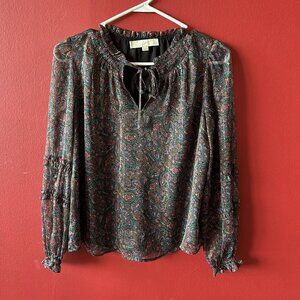 Shimmery Paisley Blouse